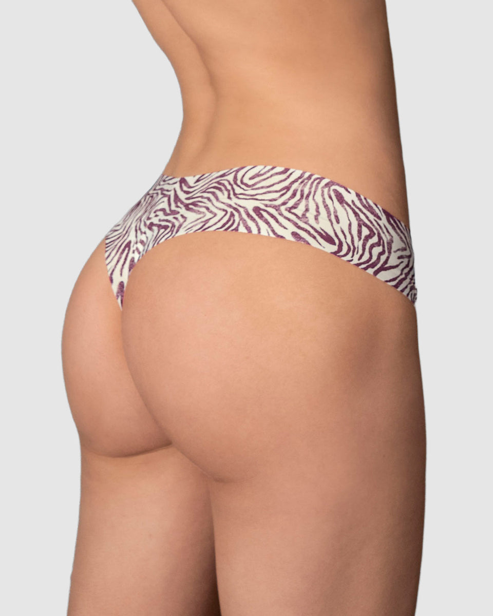 Calzón brasilera invisible ultraplano sin elásticos y de pocas costuras