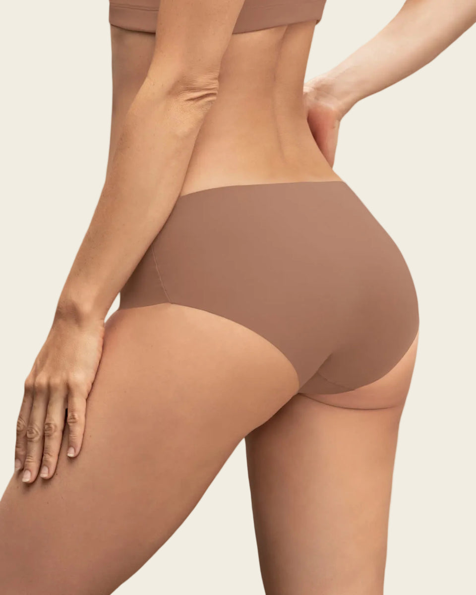 Calzón hípster invisible ultraplano sin elásticos y de pocas costuras