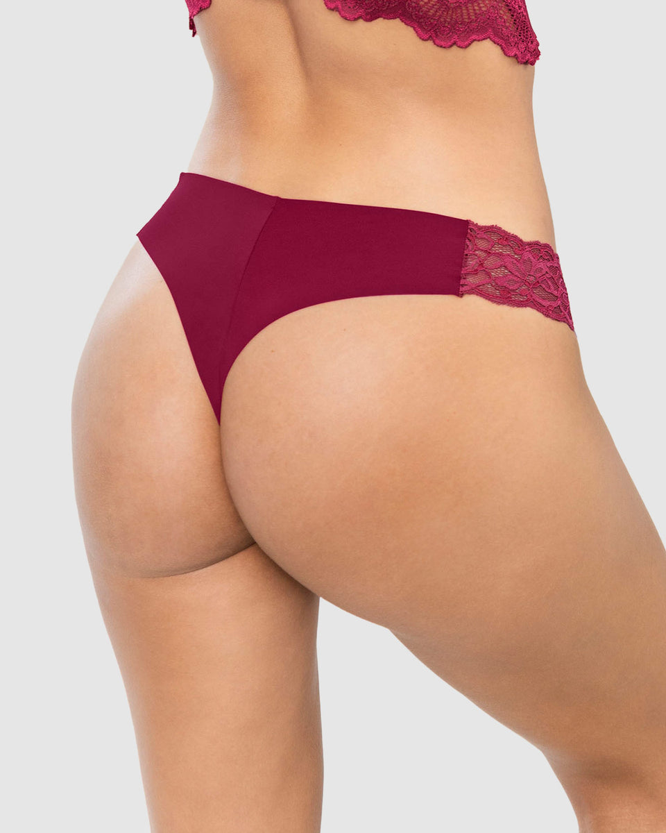 Brasilera invisible con toques de encaje en laterales