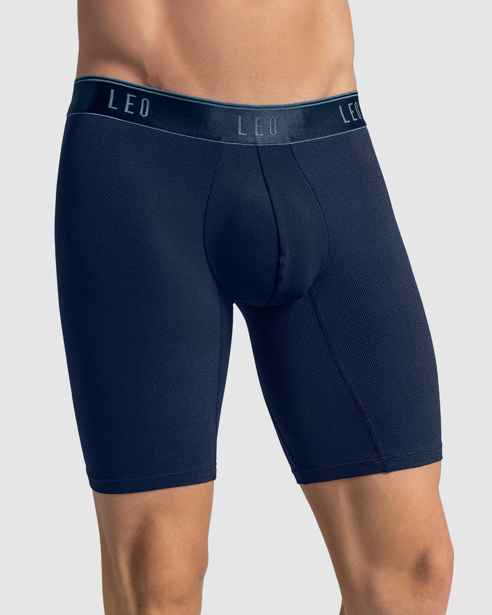 Bóxer largo deportivo de máxima frescura en microfibra