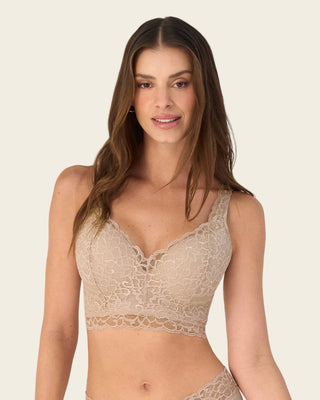 Brasier tipo bustier sexy support con cubrimiento de espalda#color_802-cafe-claro