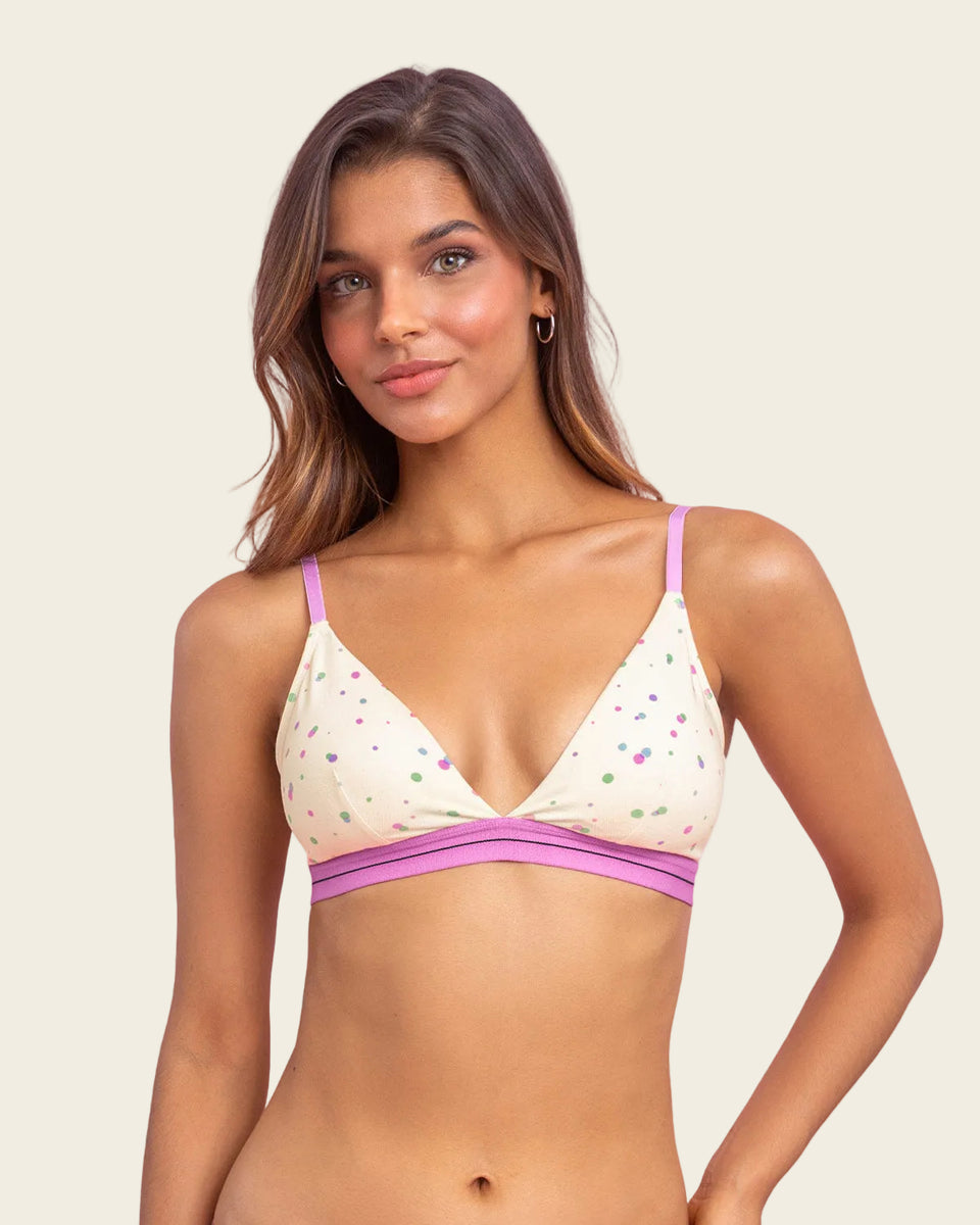 Brasier triangular en algodón liviano y cómodo
