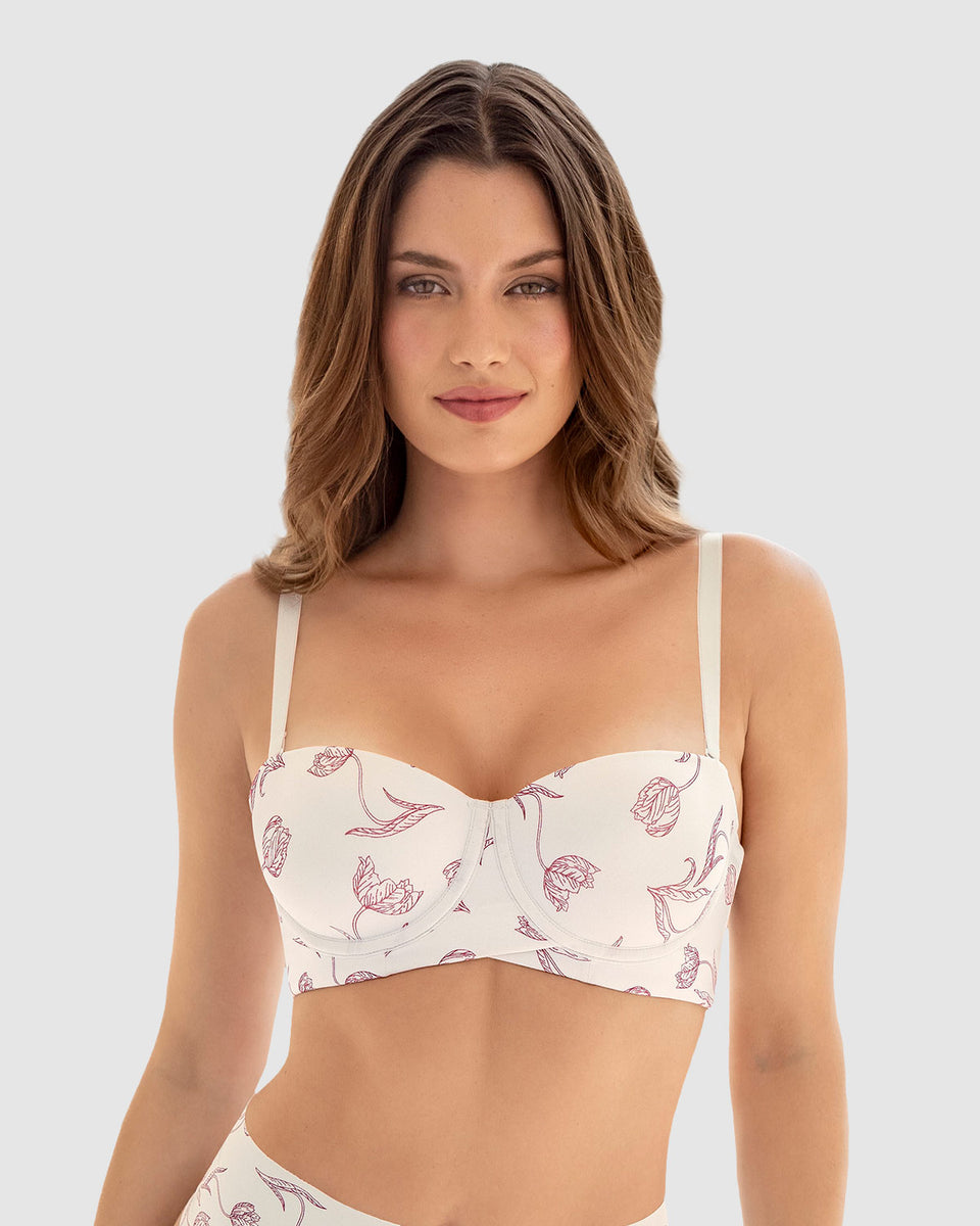 Brasier strapless ideal para busto mediano y grande