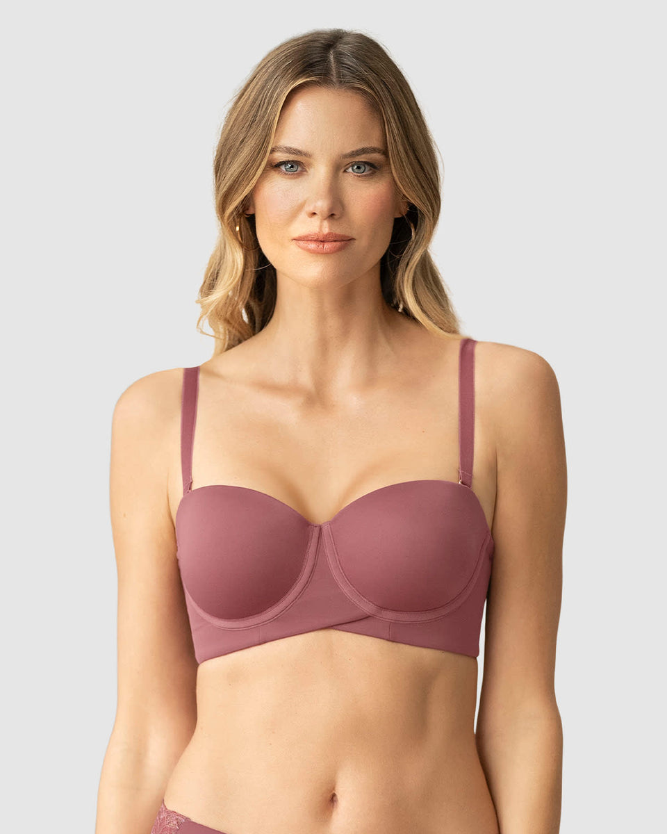 Brasier strapless ideal para busto mediano y grande