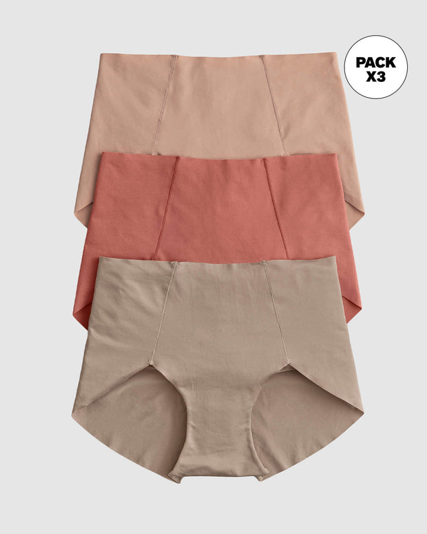 Paquete x 3 calzones clásicos de apariencia invisible#color_s24-nude-habano-coral