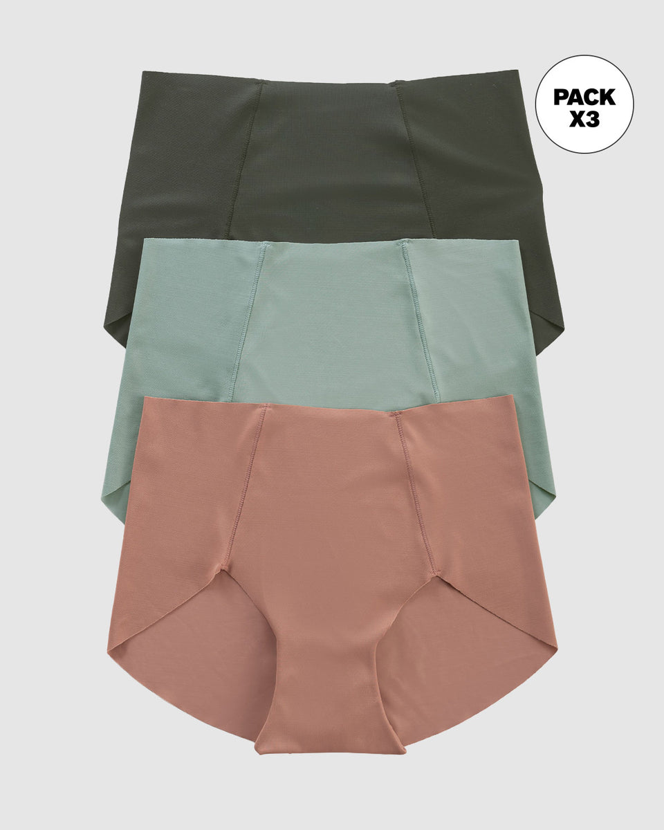 Paquete x 3 calzones clásicos de apariencia invisible