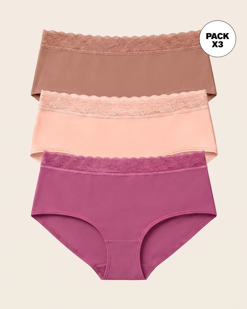 Paquete x3 calzones estilo hípster total comodidad