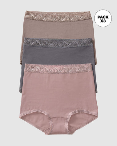 Paquete x 3 calzones clásicos de ajuste y cubrimiento total#color_s25-palo-de-rosa-gris-claro-gris-oscuro