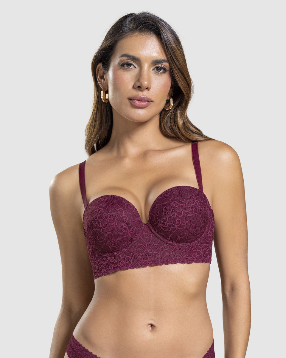 Brasier en encaje con realce incorporado