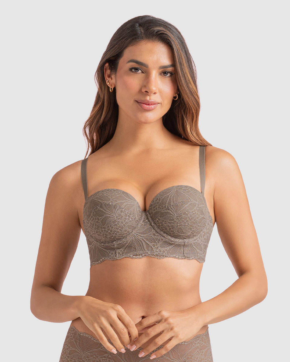 Brasier en encaje con realce incorporado