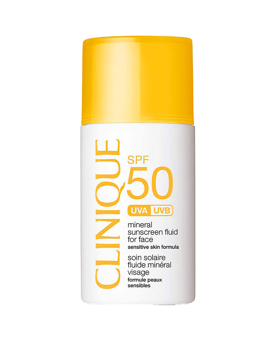 Bloqueador Clinique mineral SPF 50 fluid for face 30 ml