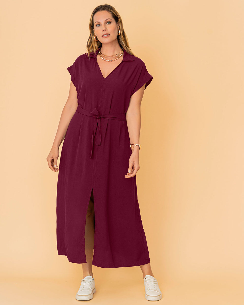 Vestido largo cuello sport