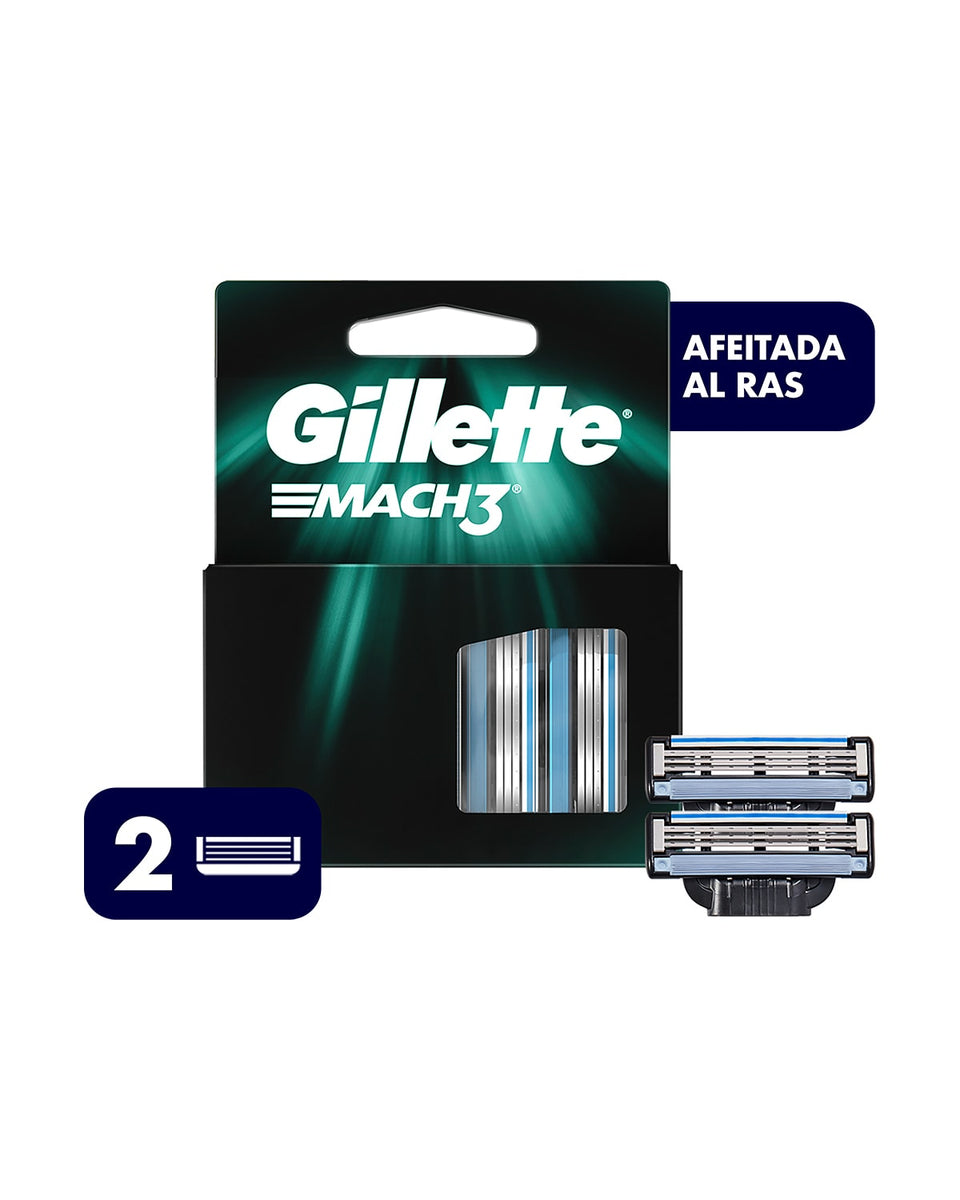Gillette mach3 repuestos x2 unidades
