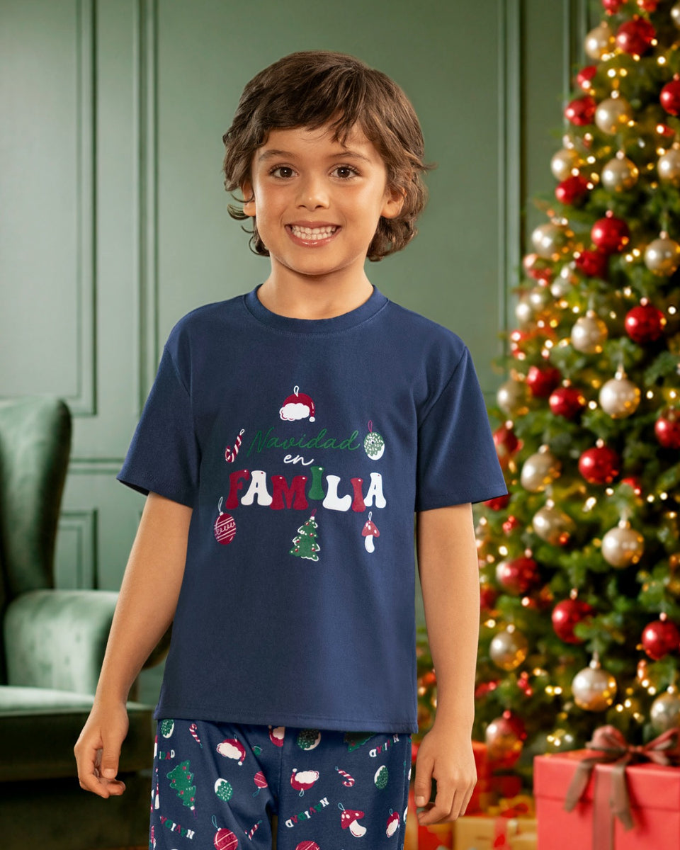 Camiseta infantil básica de manga corta