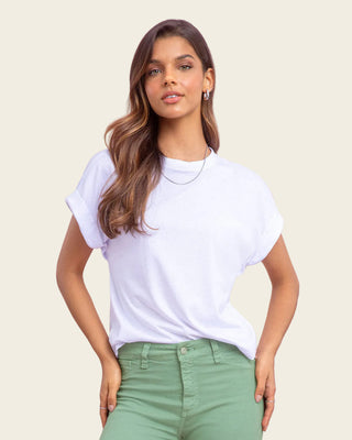 Camiseta con cuello redondo#color_000-blanco