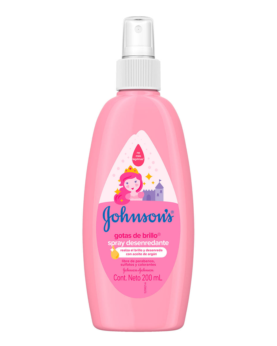 JOHNSON’S® baby spray para peinar gotas de brillo