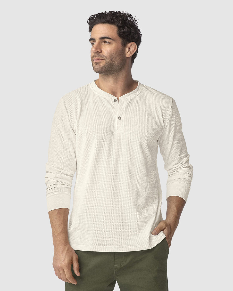 Camiseta manga larga elaborada en tela con textura
