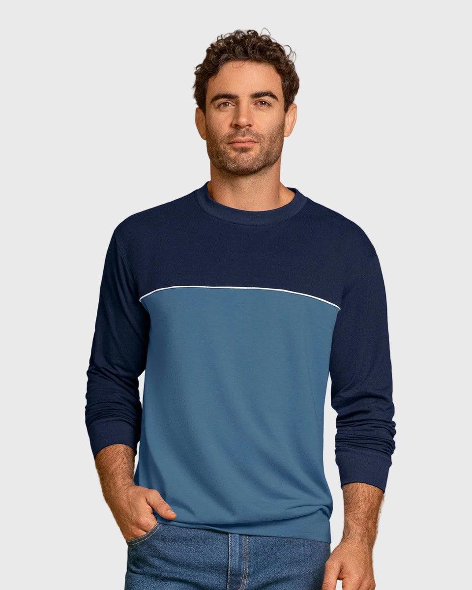 Camiseta manga larga masculina básica