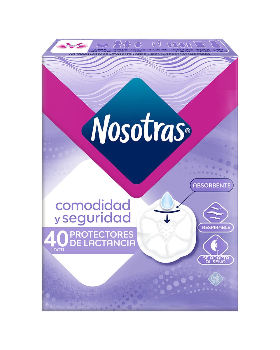 Protectores de lactancia nosotras lacti x 40 unid