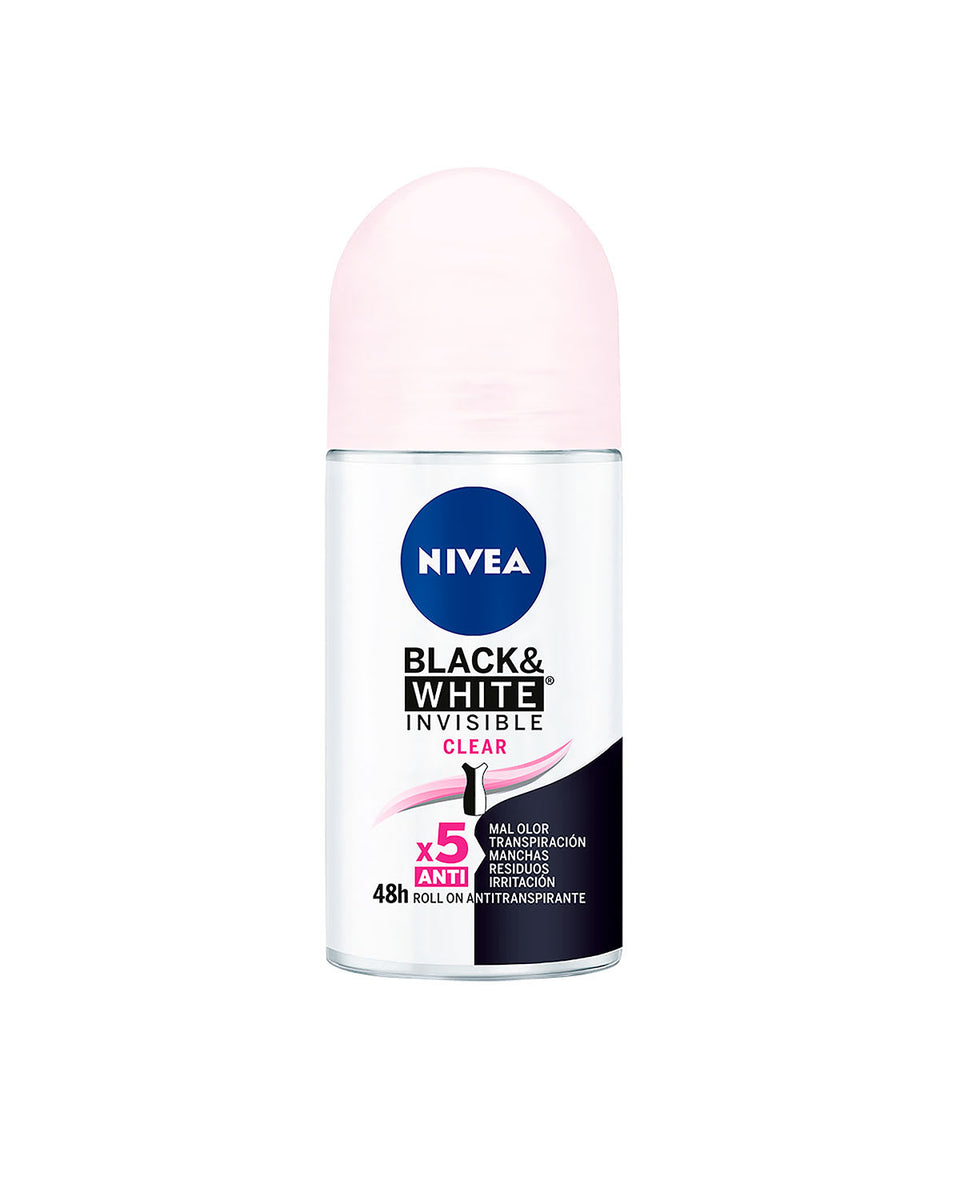 Nivea Deo Invisible B&W Fem - Clear Roll On 50ML