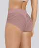Calzón faja clásico con control moderado de abdomen y bandas en tul#color_281-palo-de-rosa