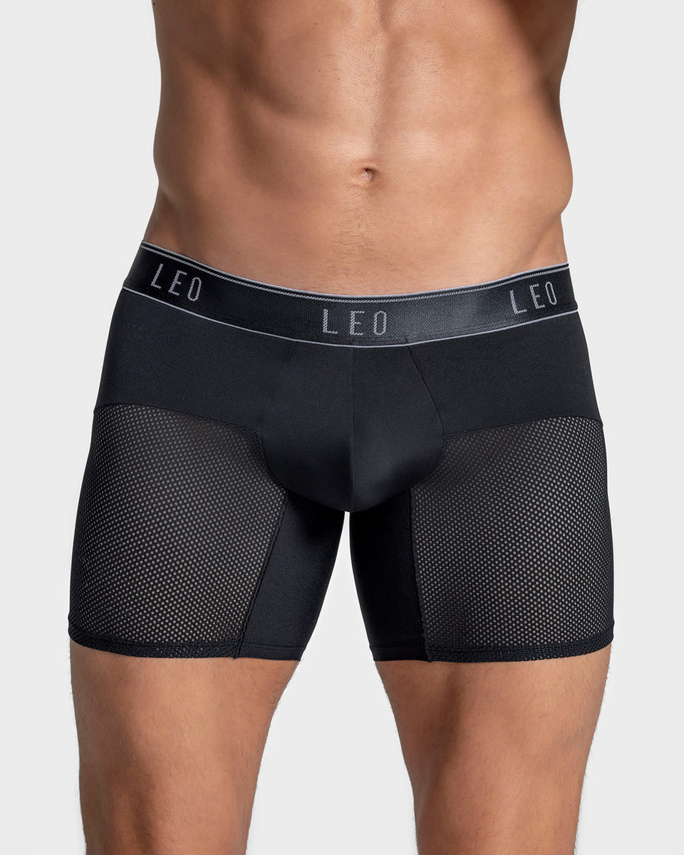 Bóxer medio de secado rápido con mallas transpirables en microfibra
