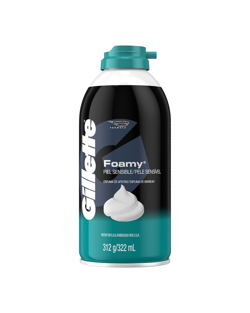 Espuma de afeitar gillette foamy sensitive