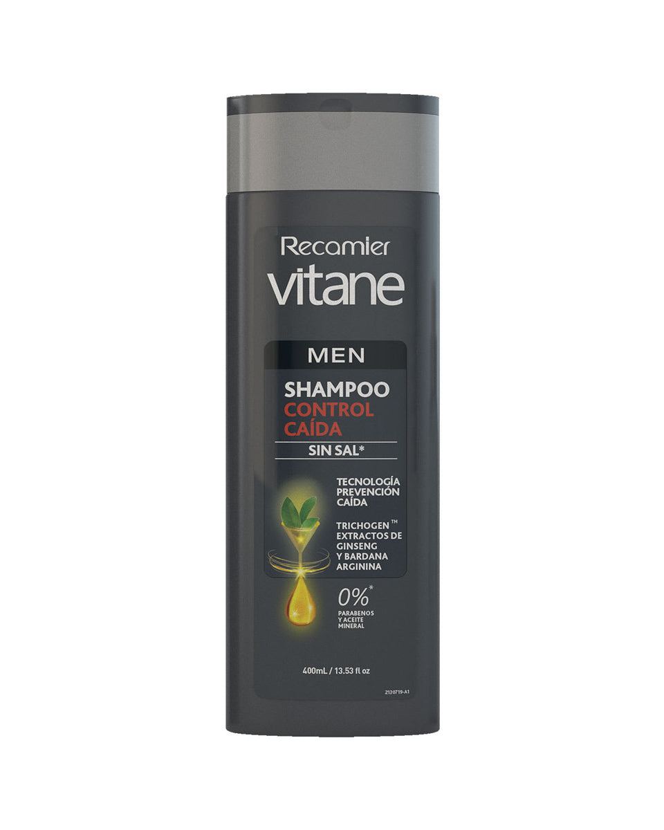 Shampoo men acción anticaída sin sal men vitane