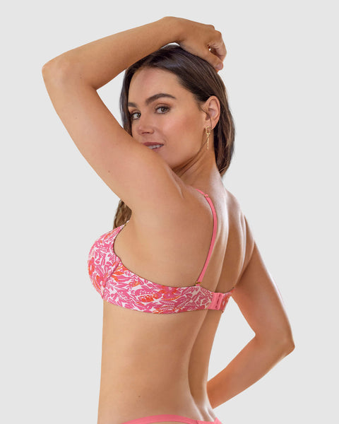 Brasier push up de doble realce con arco#color_a46-rosado-estampado-flores