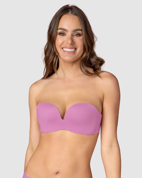 Brasier strapless Antigravedad de realce alto sin arco#color_353-rosado-medio