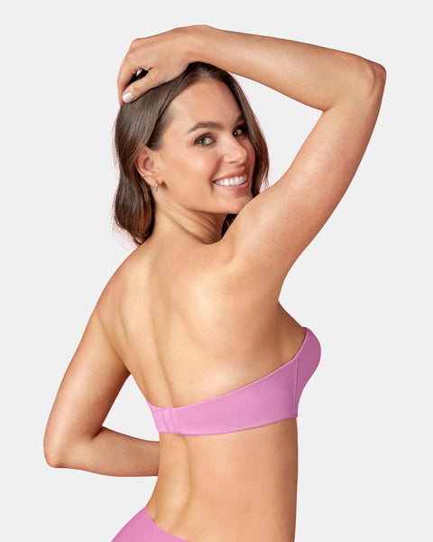 Brasier strapless Antigravedad de realce alto sin arco#color_353-rosado-medio