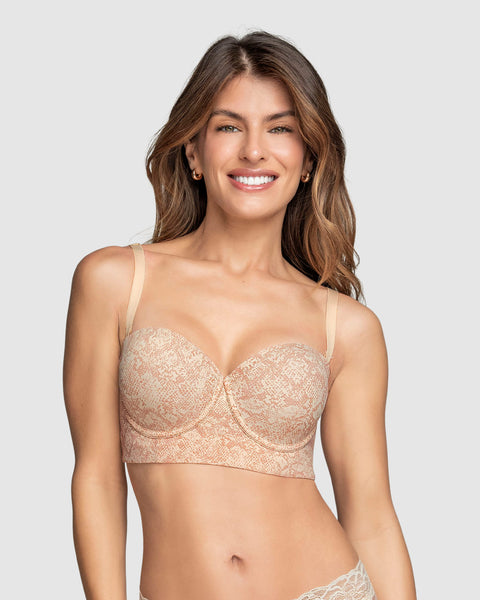 Strapless bustier 360° de perfección#color_b96-estampado-piton