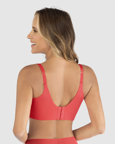 Brasier de realce suave y cubrimiento alto en sisa y espalda Cover Bra#color_204-coral-medio
