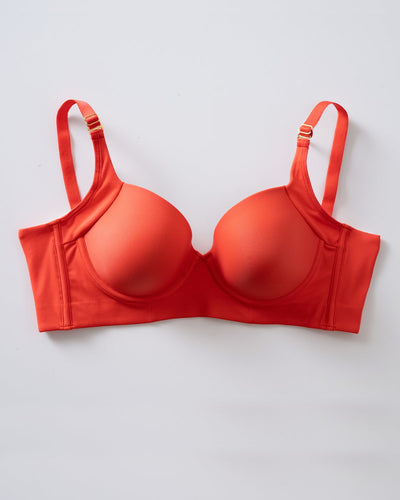 Brasier de realce suave y cubrimiento alto en sisa y espalda Cover Bra#color_204-coral-medio