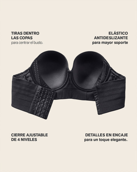 Brasier tipo bustier support strapless#color_700-negro