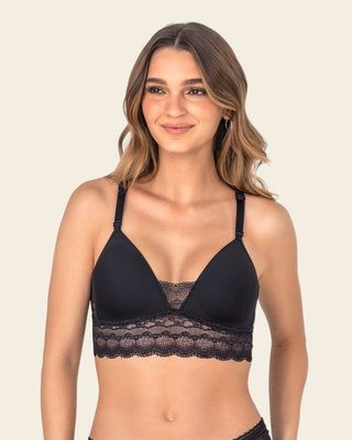 Brasier ultracómodo con delicados toques de encaje#color_700-negro