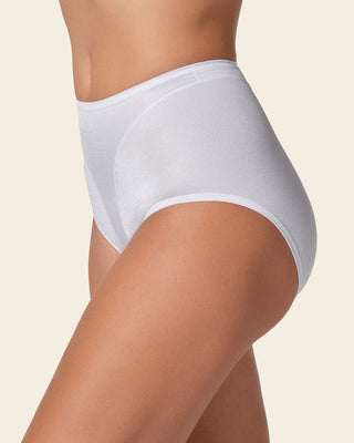 Calzón clásico de control suave en abdomen#color_000-blanco