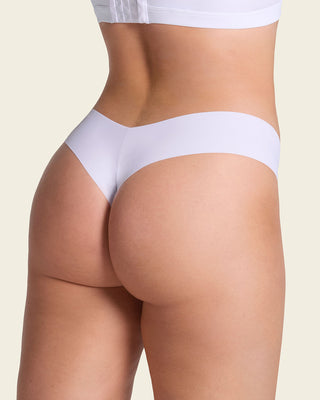 Calzón brasilera invisible ultraplano sin elásticos y de pocas costuras#color_000-blanco