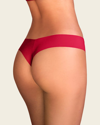 Calzón brasilera invisible ultraplano sin elásticos y de pocas costuras#color_370-rojo