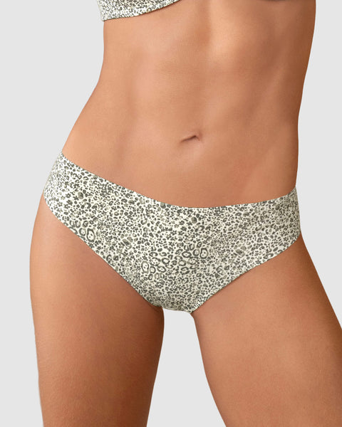 Calzón brasilera invisible ultraplano sin elásticos y de pocas costuras#color_b95-estampado-verde