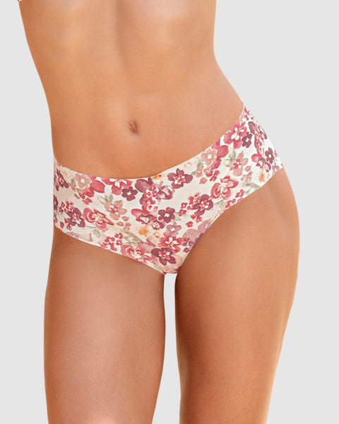 Calzón hípster invisible ultraplano sin elásticos y de pocas costuras#color_b91-estampado-flores