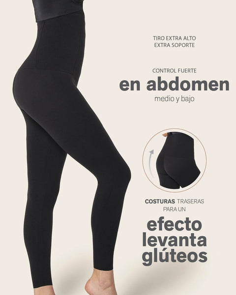 Legging de tiro alto con control fuerte de abdomen#color_791-gris-estampado