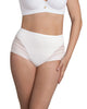 Calzón faja clásico con control moderado de abdomen y bandas en tul#color_000-blanco