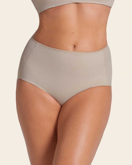 Calzón clásico efecto invisible de control fuerte en abdomen#color_802-cafe-claro