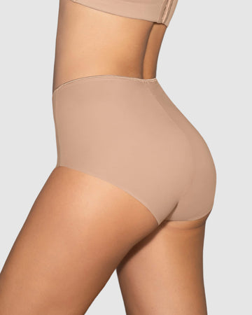 Calzón clásico efecto invisible de control fuerte en abdomen#color_802-cafe-claro