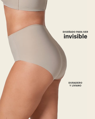 Calzón clásico efecto invisible de control fuerte en abdomen#color_802-cafe-claro