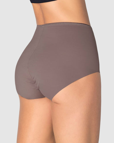 Calzón clásico efecto invisible de control fuerte en abdomen#color_868-taupe