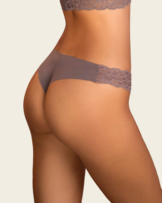 Brasilera invisible con toques de encaje en laterales#color_868-taupe