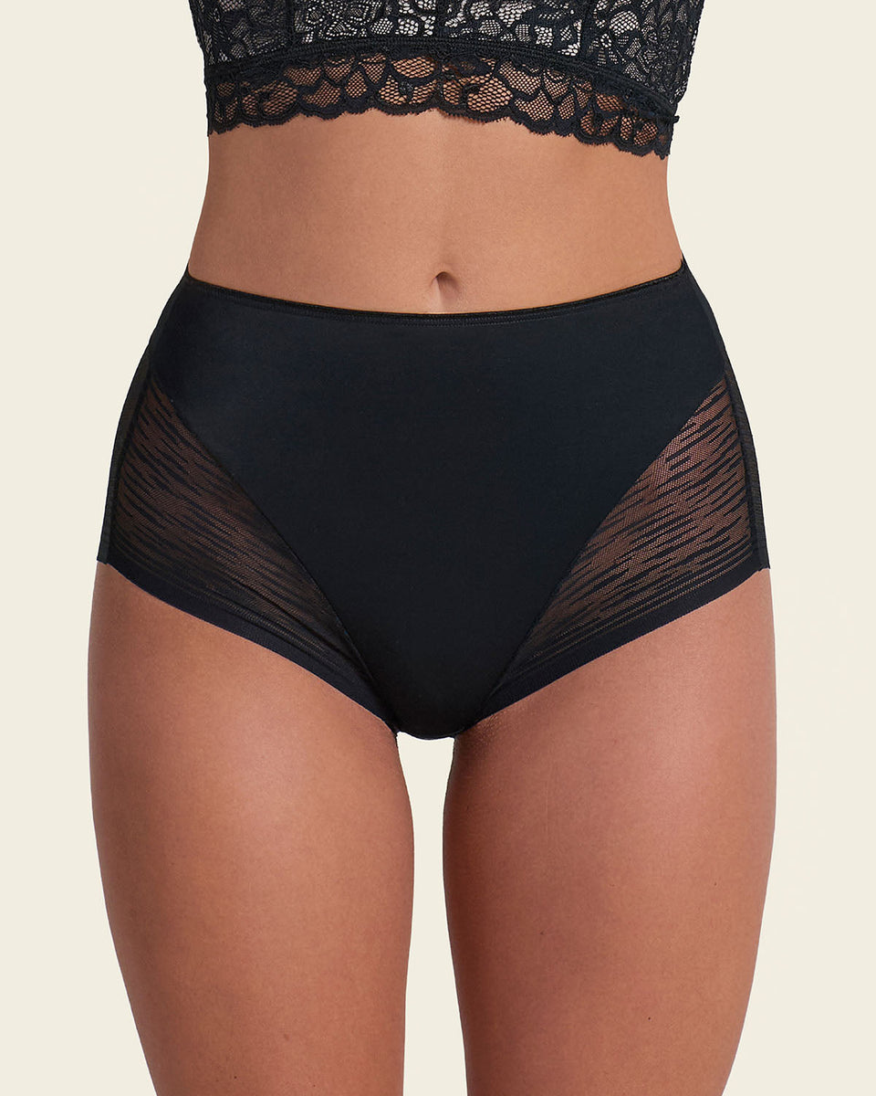 Calzón faja clásico invisible con transparencias en glúteos y laterales