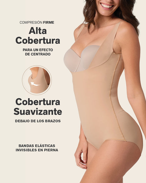 Body faja moldeador de aspecto invisible en glúteos